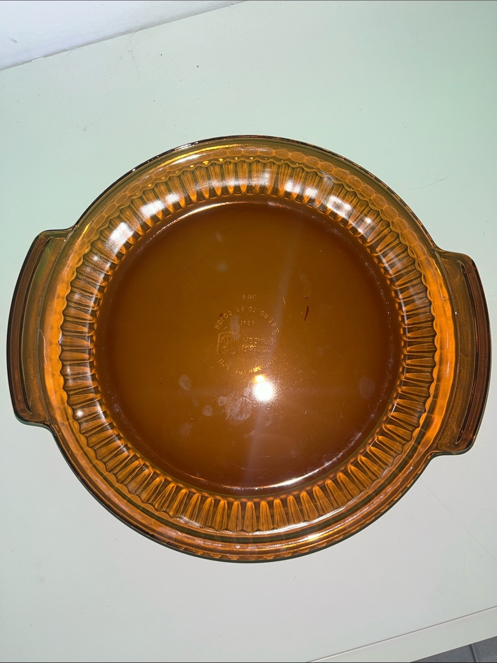 Anchor Hocking Amber Glass Bake Dish with Handles - Home Kitchen